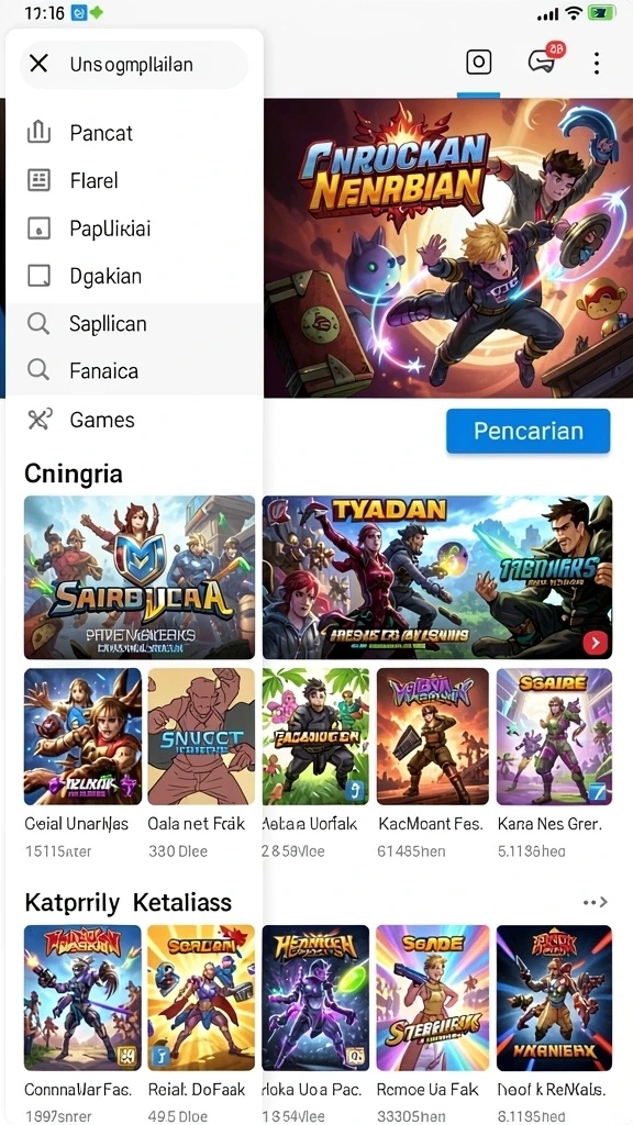 Sistem kustomisasi karakter yang unik dan beragam.