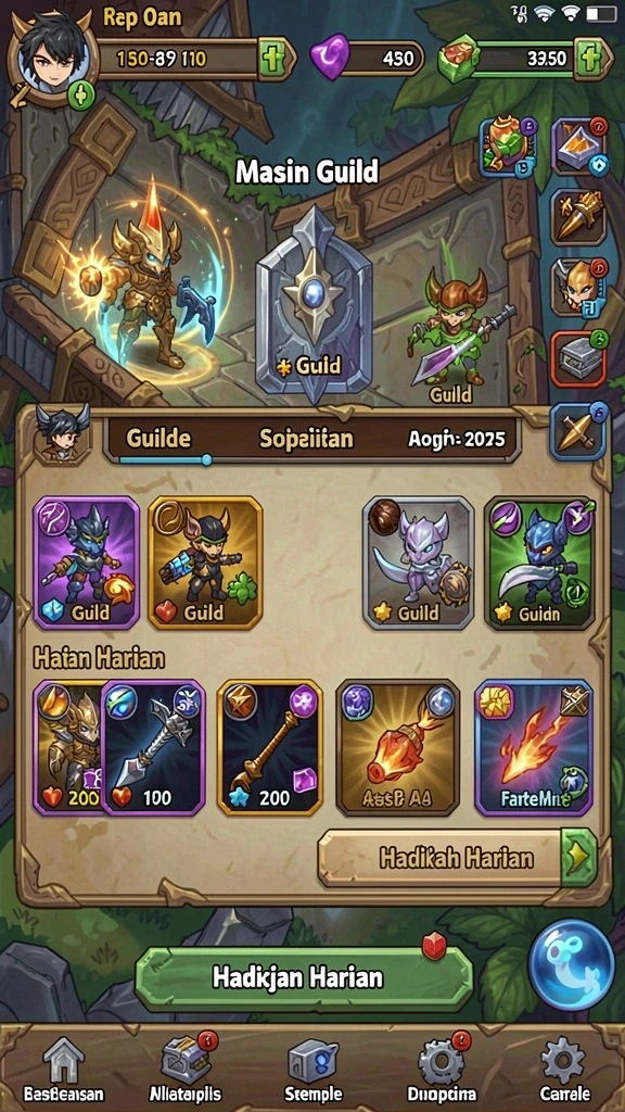 Dunia game yang luas untuk dijelajahi dan dikuasai.