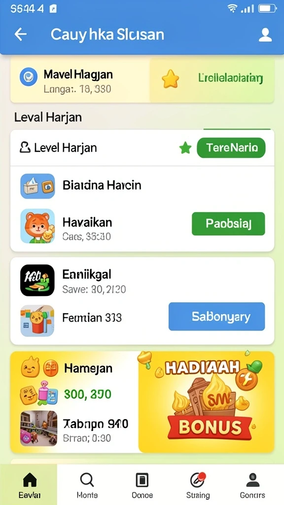 Tampilan antarmuka AKARTOTO yang ramah pengguna.