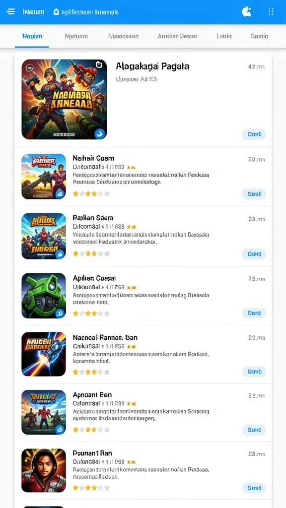 Screenshot fitur pertempuran epik melawan musuh.