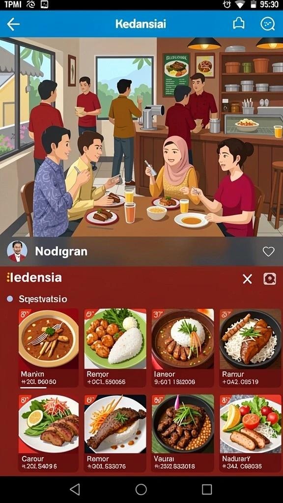 Pemain berinteraksi satu sama lain dalam permainan.