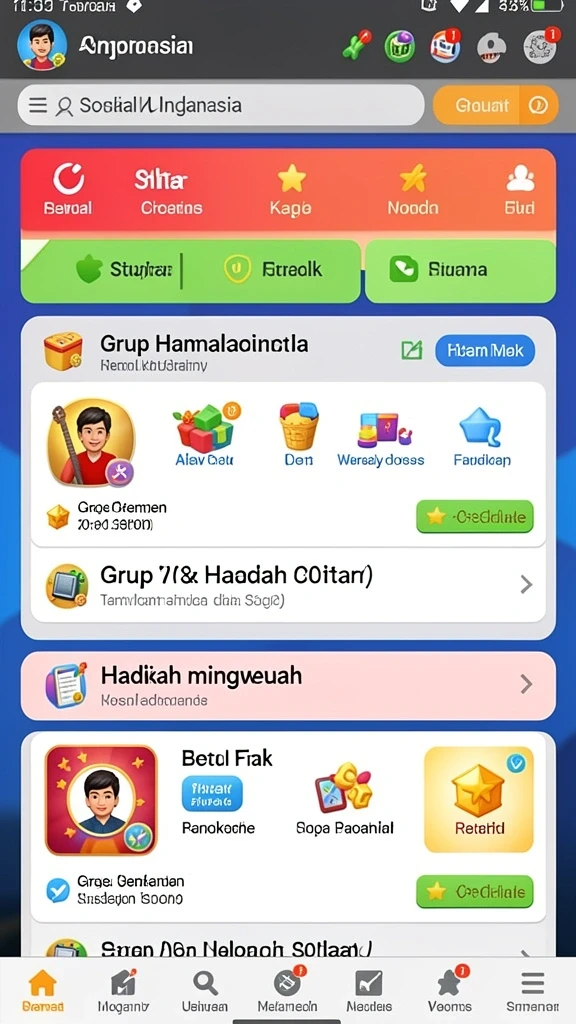 Tampilan antarmuka yang menarik dan user-friendly.