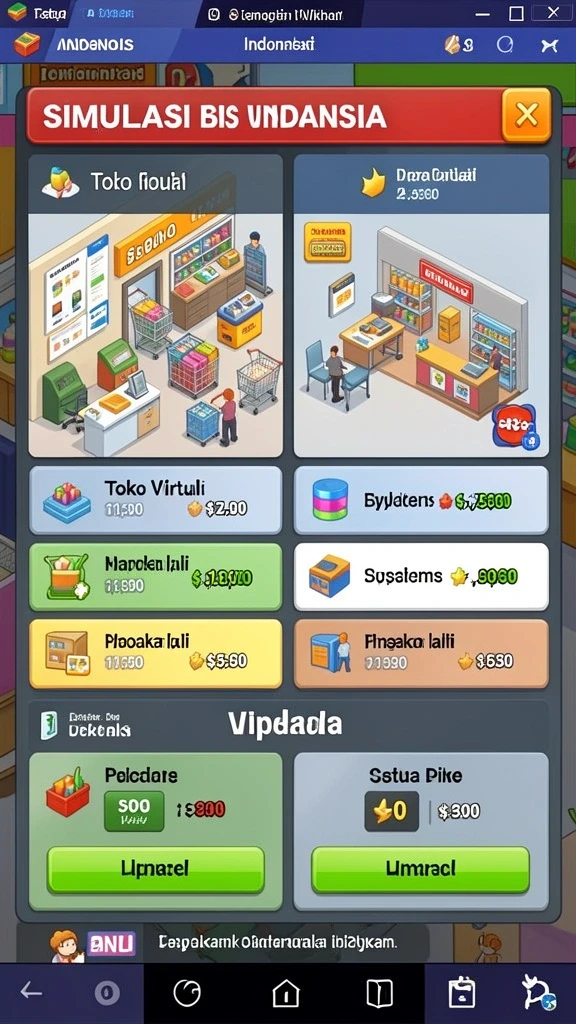 Level yang penuh tantangan dan rintangan seru.