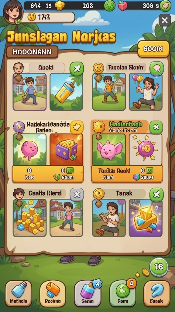 Fitur mode permainan yang beragam dan menarik.