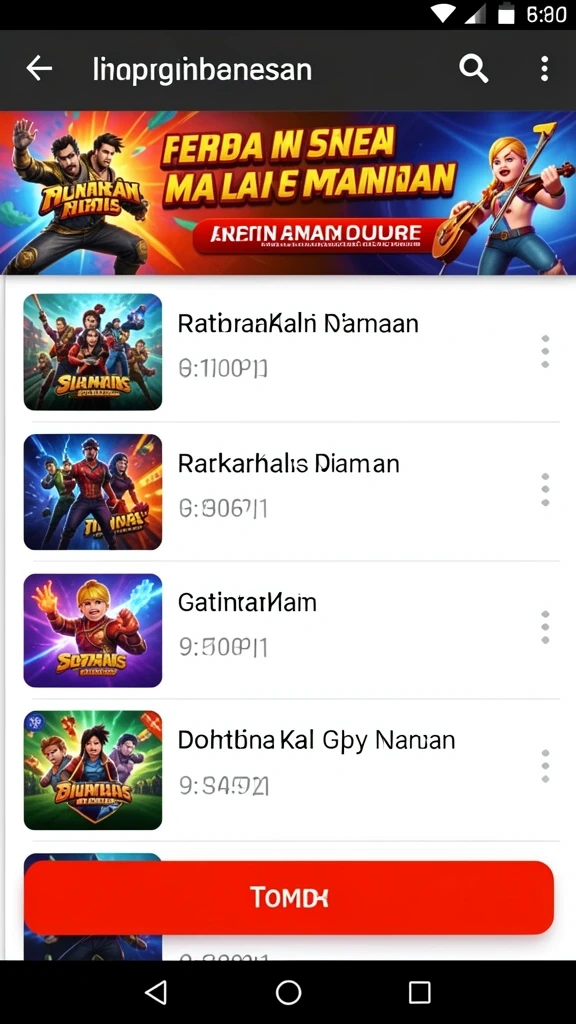 Tampilan awal game dengan grafis memukau.