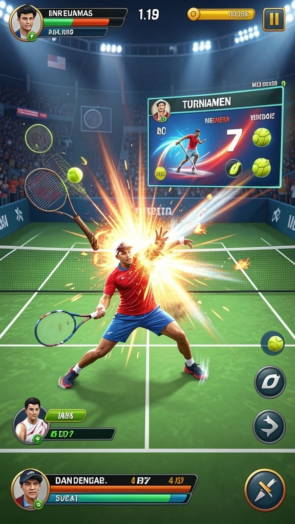 Momen seru dalam pertarungan multiplayer.