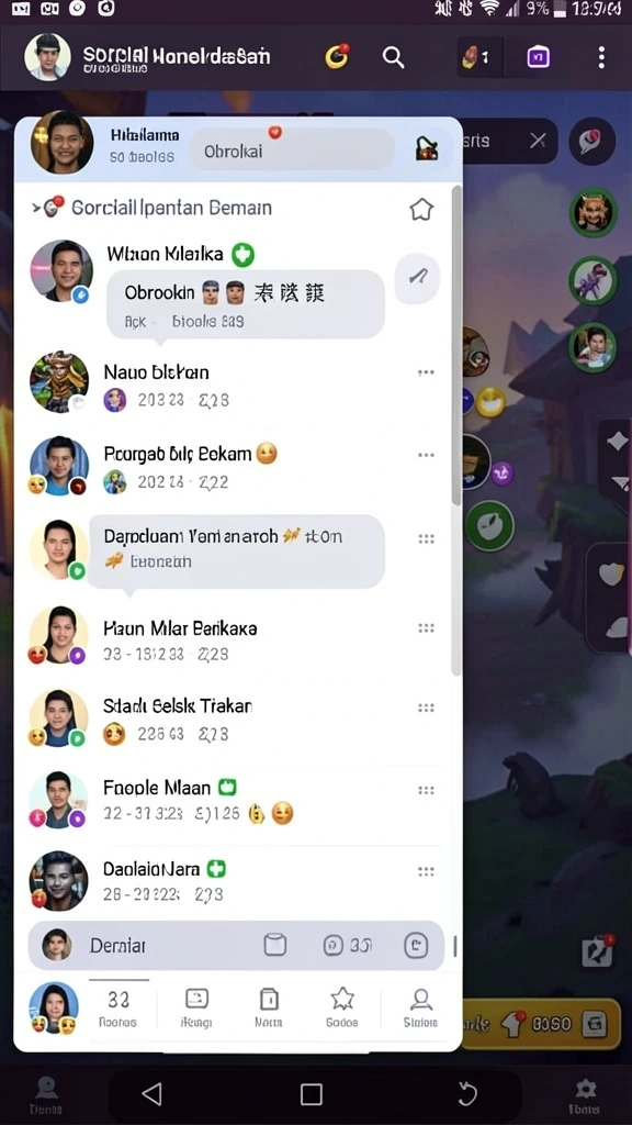 Tampilan awal permainan yang menawan.