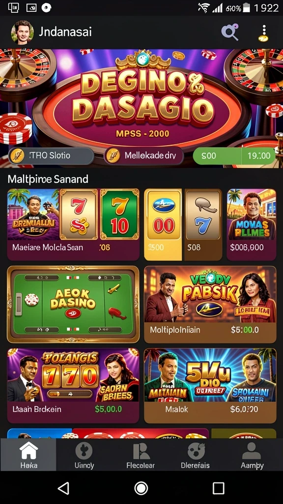 Tampilan antarmuka utama yang intuitif dan menarik.