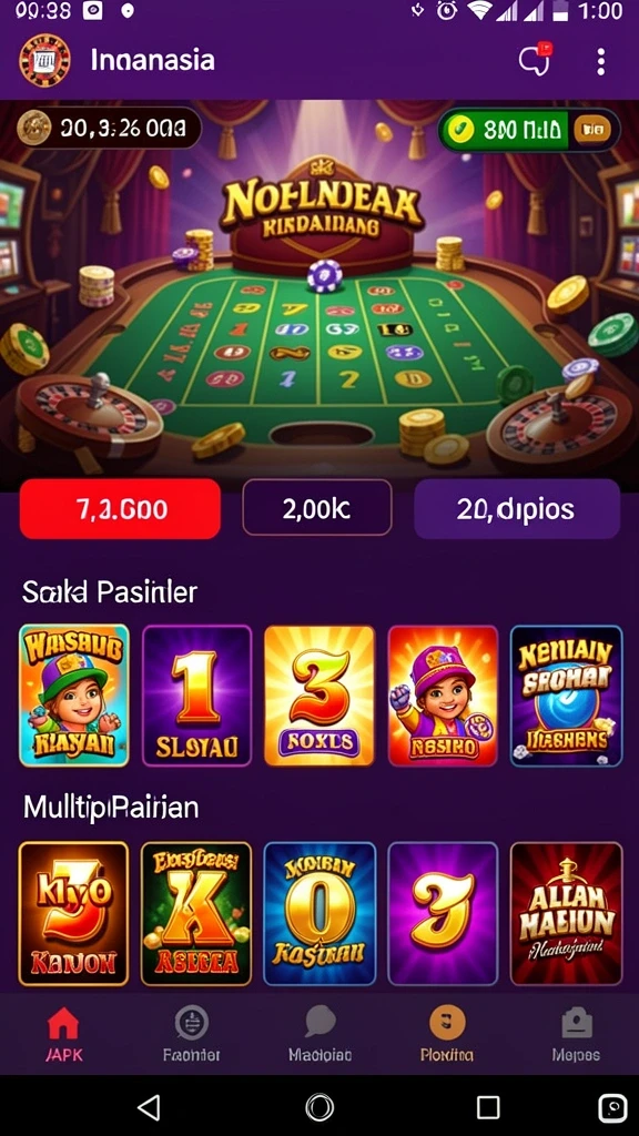 Tampilan utama yang menarik dan intuitif.