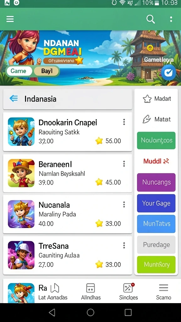 Latar belakang grafis yang indah dan detail tinggi.