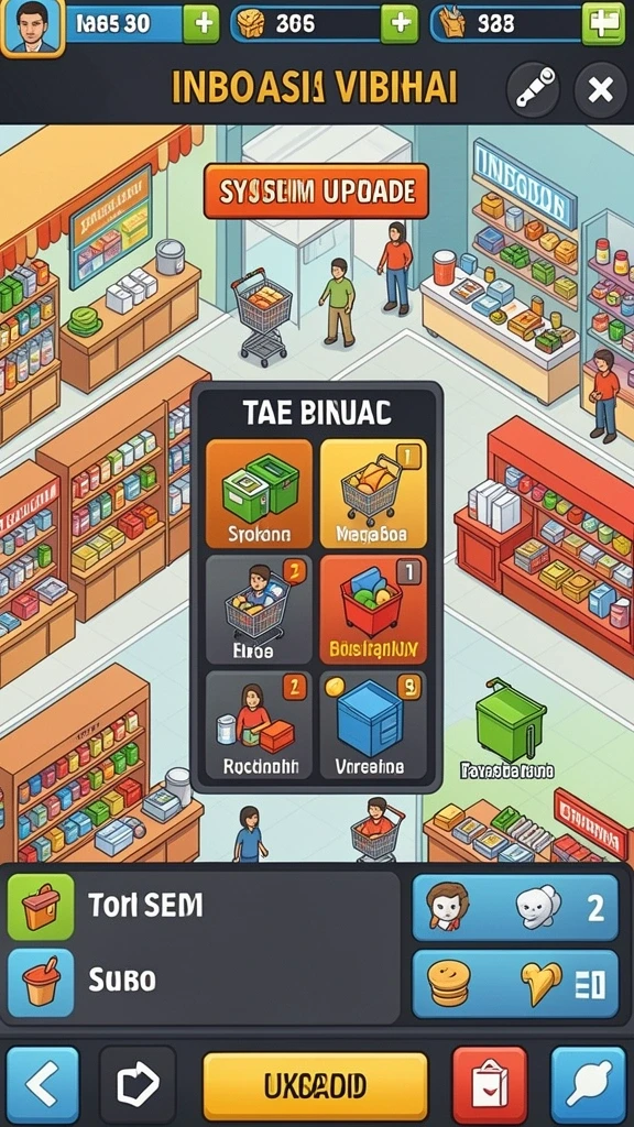 Tampilan menu utama yang menarik dan intuitif.