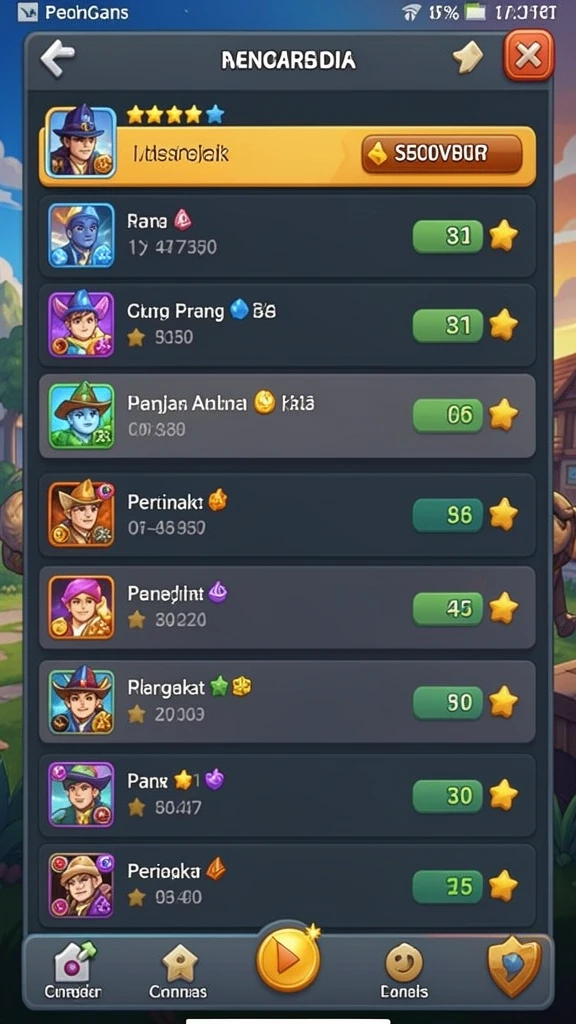 Fitur mode permainan yang beragam dan penuh tantangan.