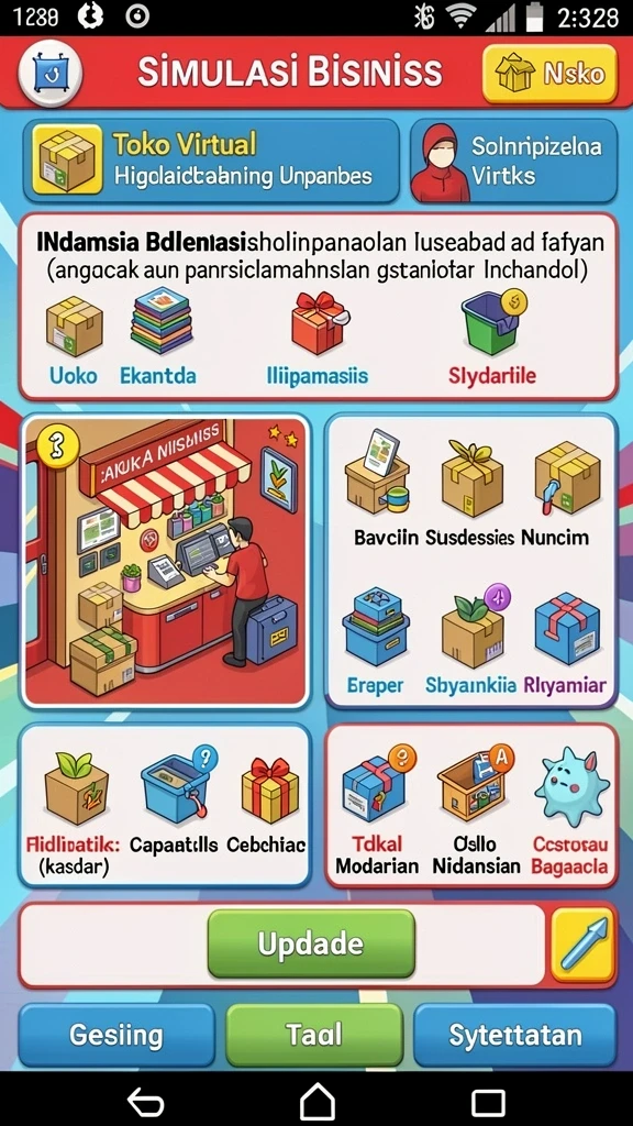Tampilan awal game yang menarik dengan dunia naga.
