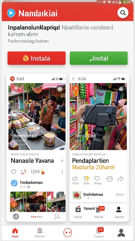 Tampilan antarmuka permainan yang menarik dan mudah dinavigasi.