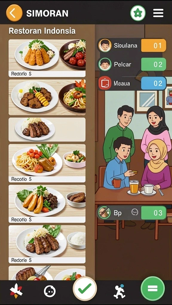Karakter-karakter unik dengan kemampuan khusus.