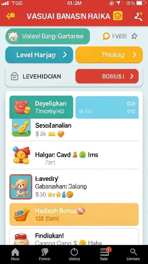 Tampilan grafis yang menarik dan vibrant.