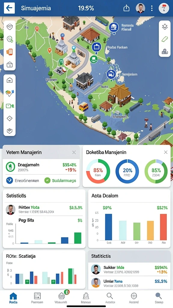 Fitur karakter dengan kustomisasi unik.