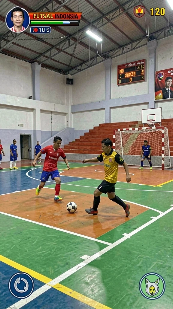 Tampilan awal permainan yang menarik dan penuh warna.