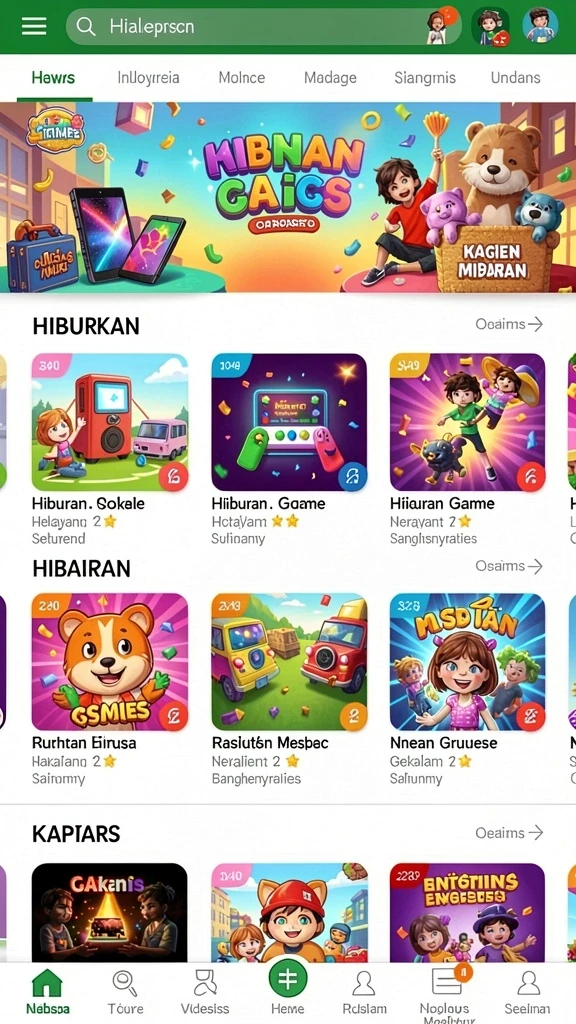Level menantang yang memacu adrenalin.