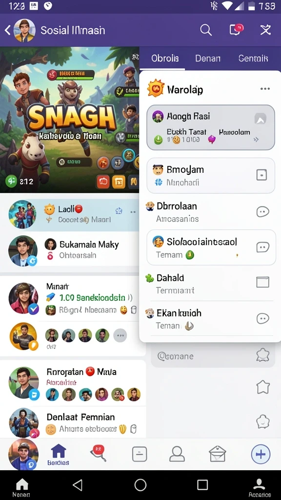 Momen seru saat menyelesaikan tantangan.