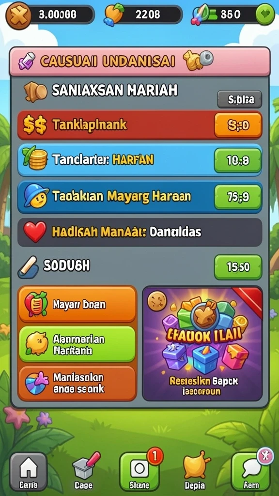 Karakter baru yang unik untuk menambah keseruan bermain.